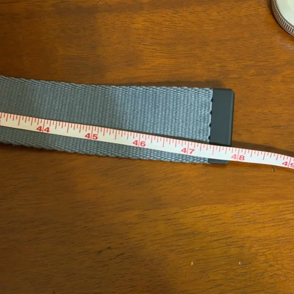 Adidas Men's Golf Steel Adjustable Gray Belt w/Black Buckle - Cut to Fit - Picture 7 of 7